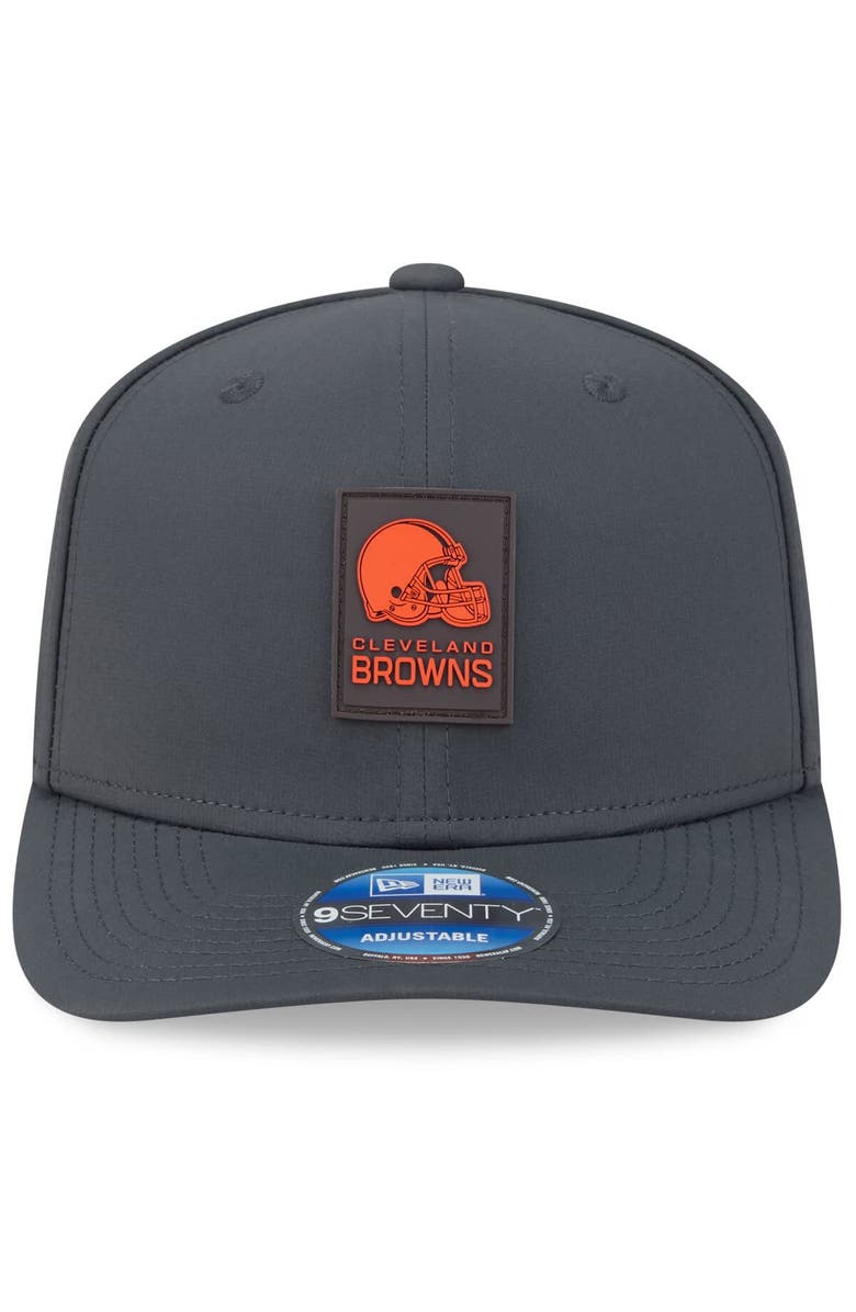 New Era Men's New Era Charcoal Cleveland Browns 2025 Sideline Cold Weather 9SEVENTY Adjustable Hat, Alternate, color, Charcoal