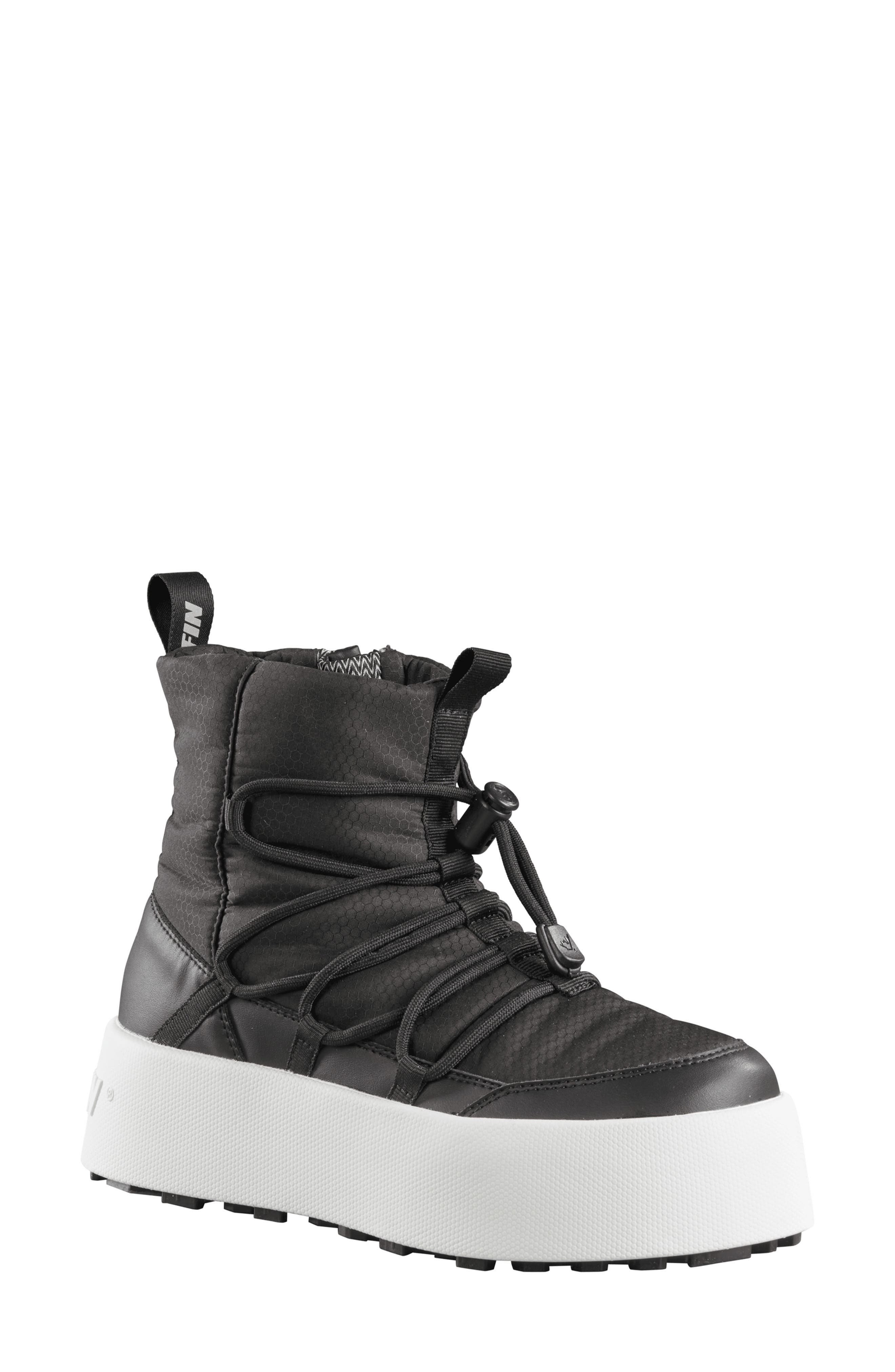 Baffin Rosa Platform Winter Bootie, Main, color, Black