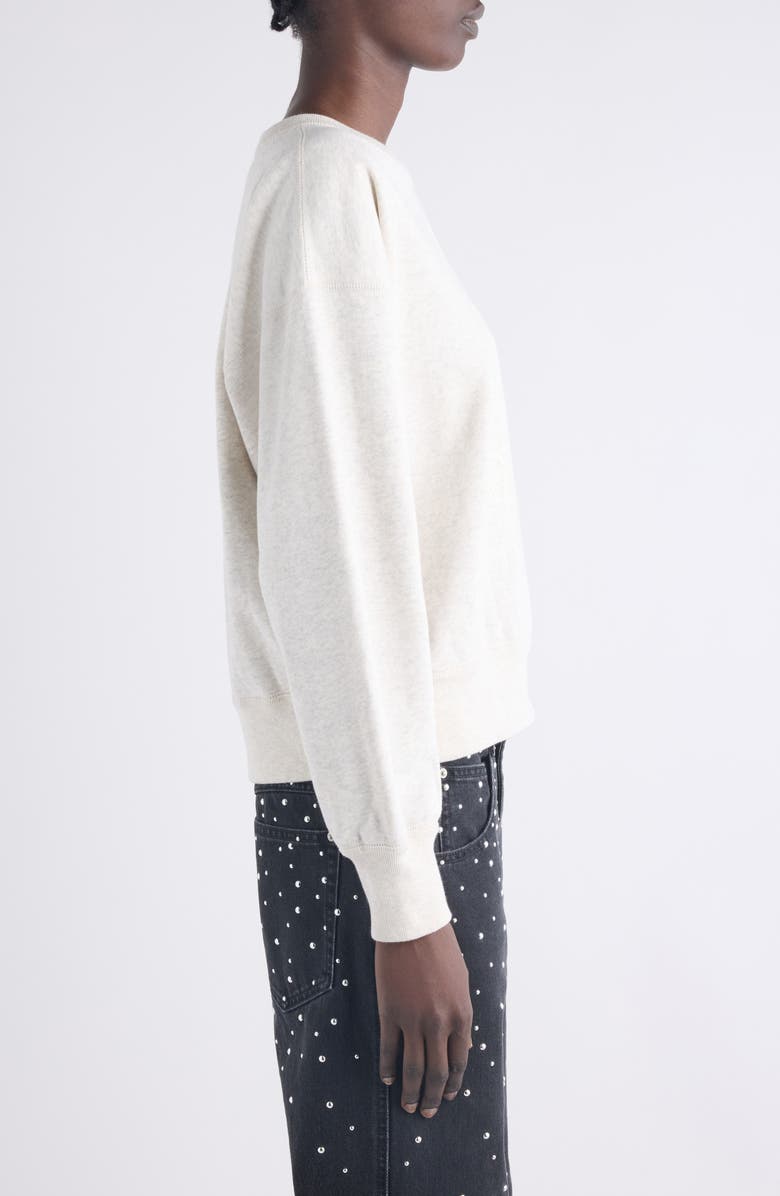 Isabel Marant Étoile Mobyli Logo Graphic Sweatshirt, Alternate, color, Ecru