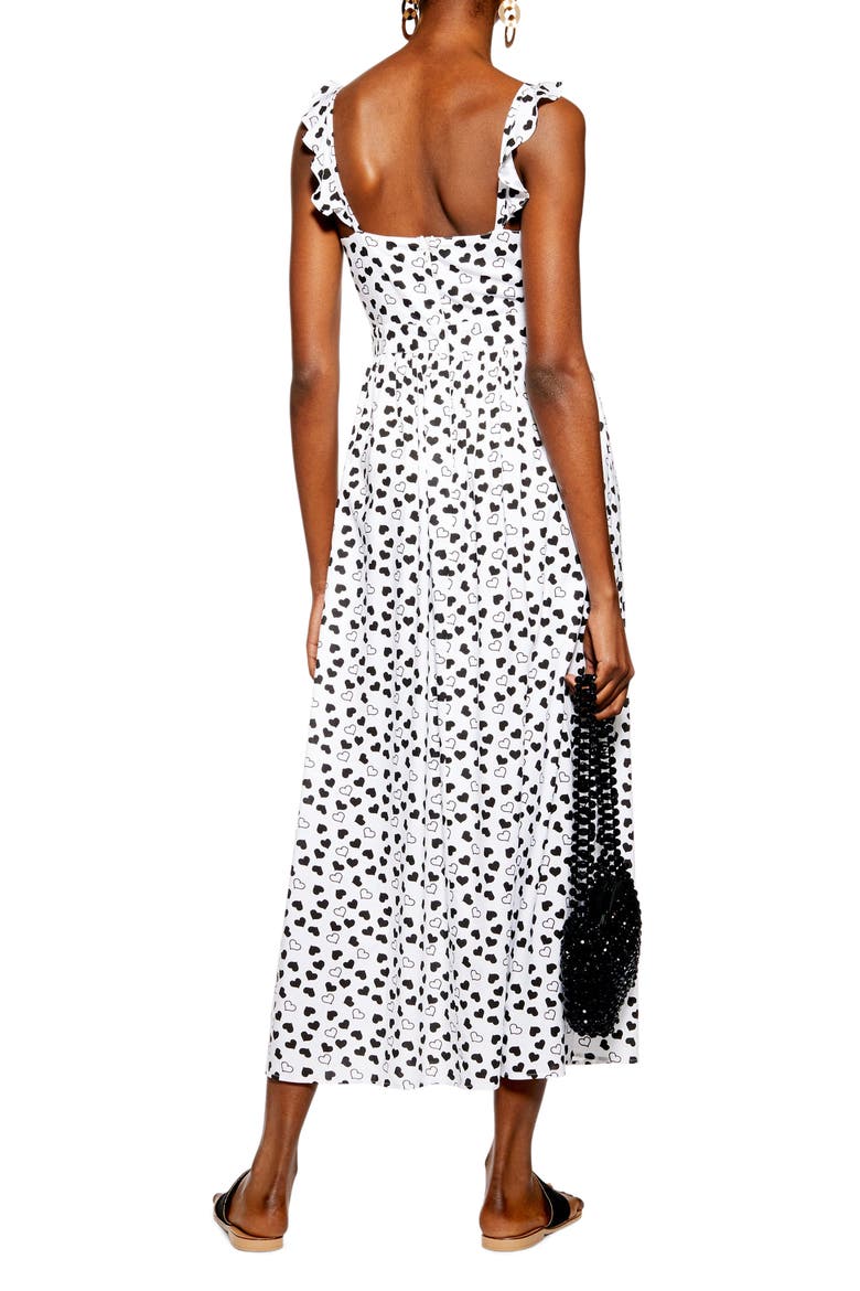 Heart Knot Maxi Dress, Alternate, color, IVORY MULTI
