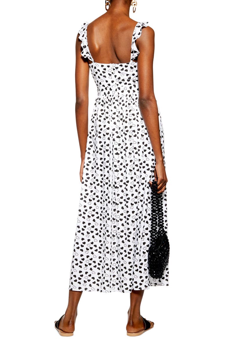 Topshop Heart Knot Maxi Dress, Alternate, color, 
