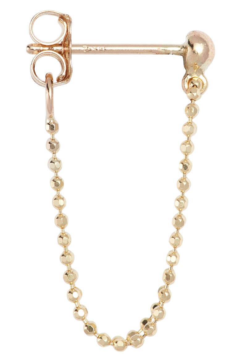 Beaded Wraparound Double Drop Earrings, Alternate, color, 14KYG