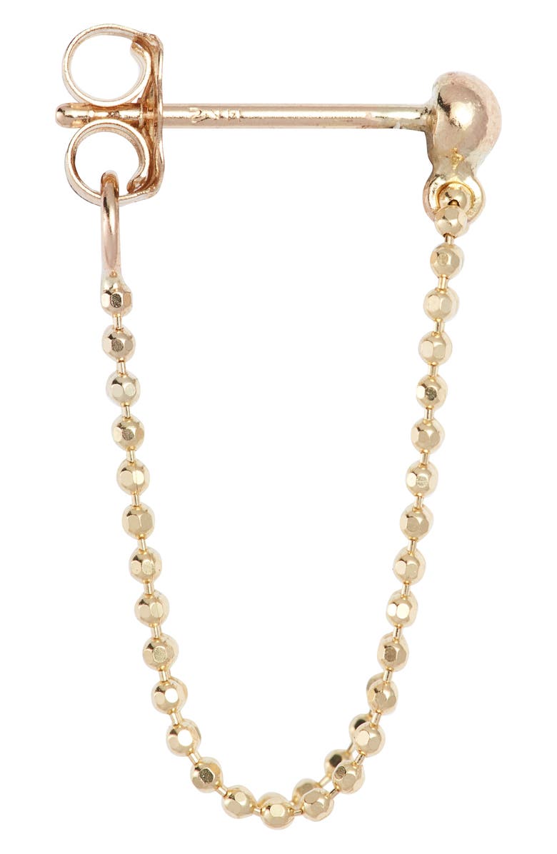 Poppy Finch Beaded Wraparound Double Drop Earrings, Alternate, color, 14Kyg