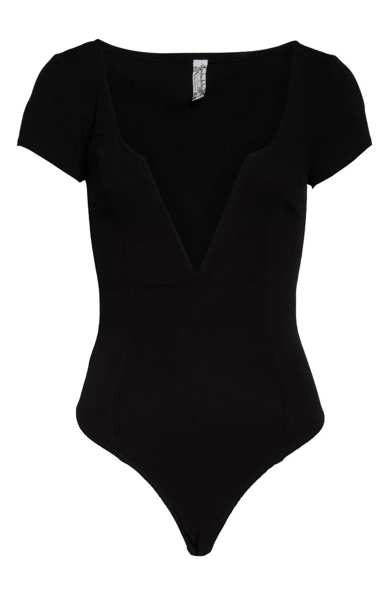 Free People Deep Conversations Bodysuit, Alternate, color, 