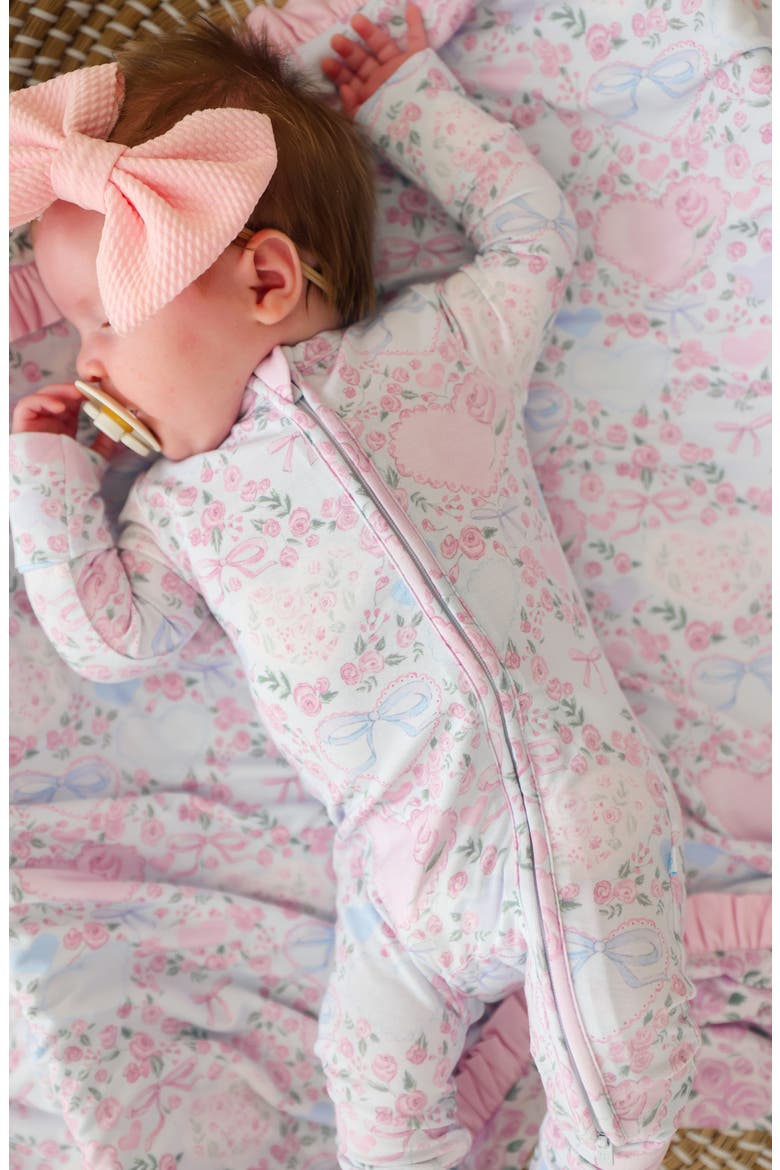 Fitted Convertible One-Piece Pajamas, Alternate, color, LIGHT/ PASTEL BLUE