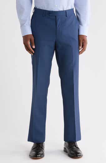 Flat Front Wool Blend Suit Separates Pants