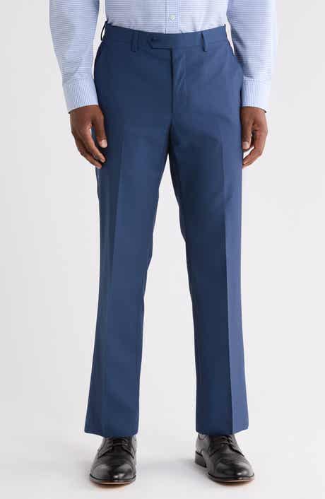 Flat Front Wool Blend Suit Separates Pants