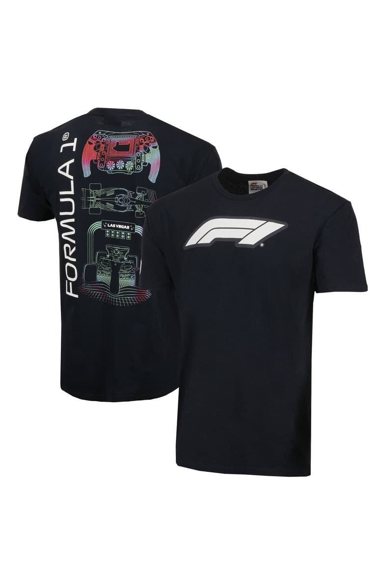 Insomniac Unisex Navy Formula 1 2024 Las Vegas Grand Prix Steering T-Shirt, Main, color, 