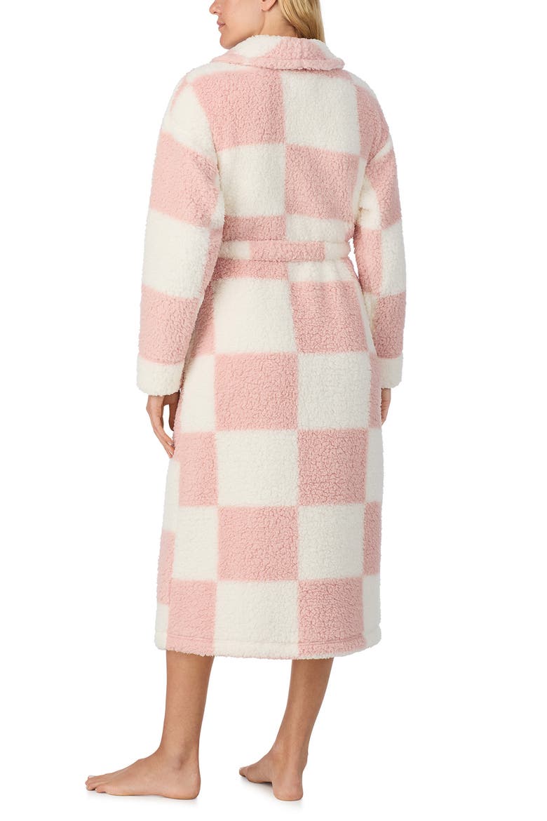 Checkered Robe, Alternate, color, ROSE CHECK