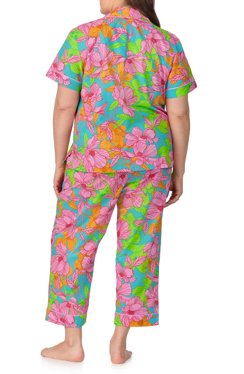 BedHead Pajamas x Trina Turk Print Crop Organic Cotton Pajamas, Alternate, color, 