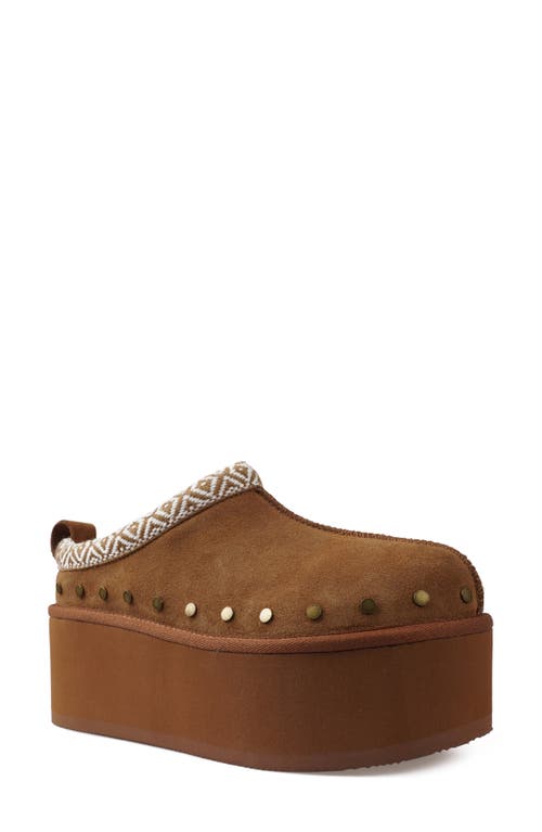 Candie's Salina Platform Slipper in Tanse 