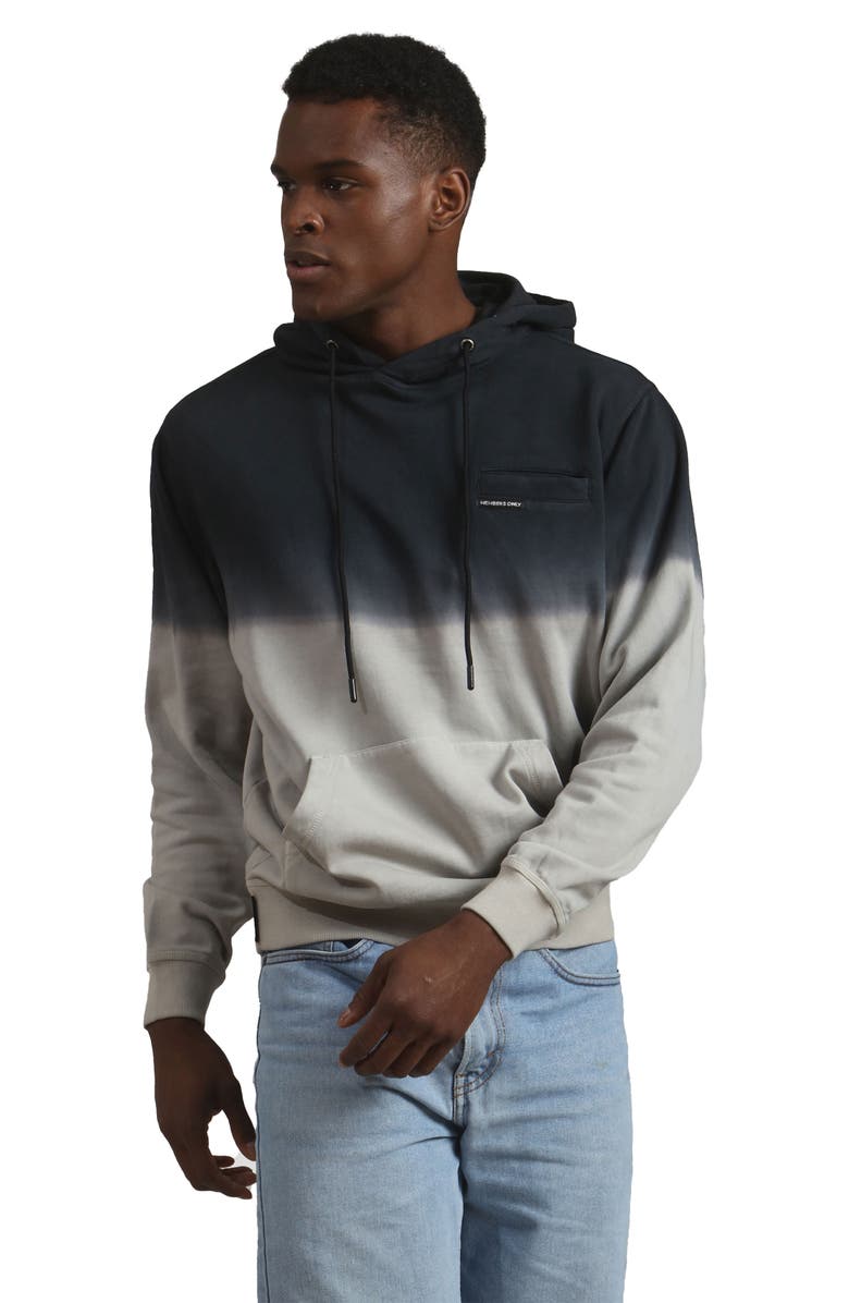 Members Only Emerson Ombre Hooded Sweatshirt, Alternate, color, Grey