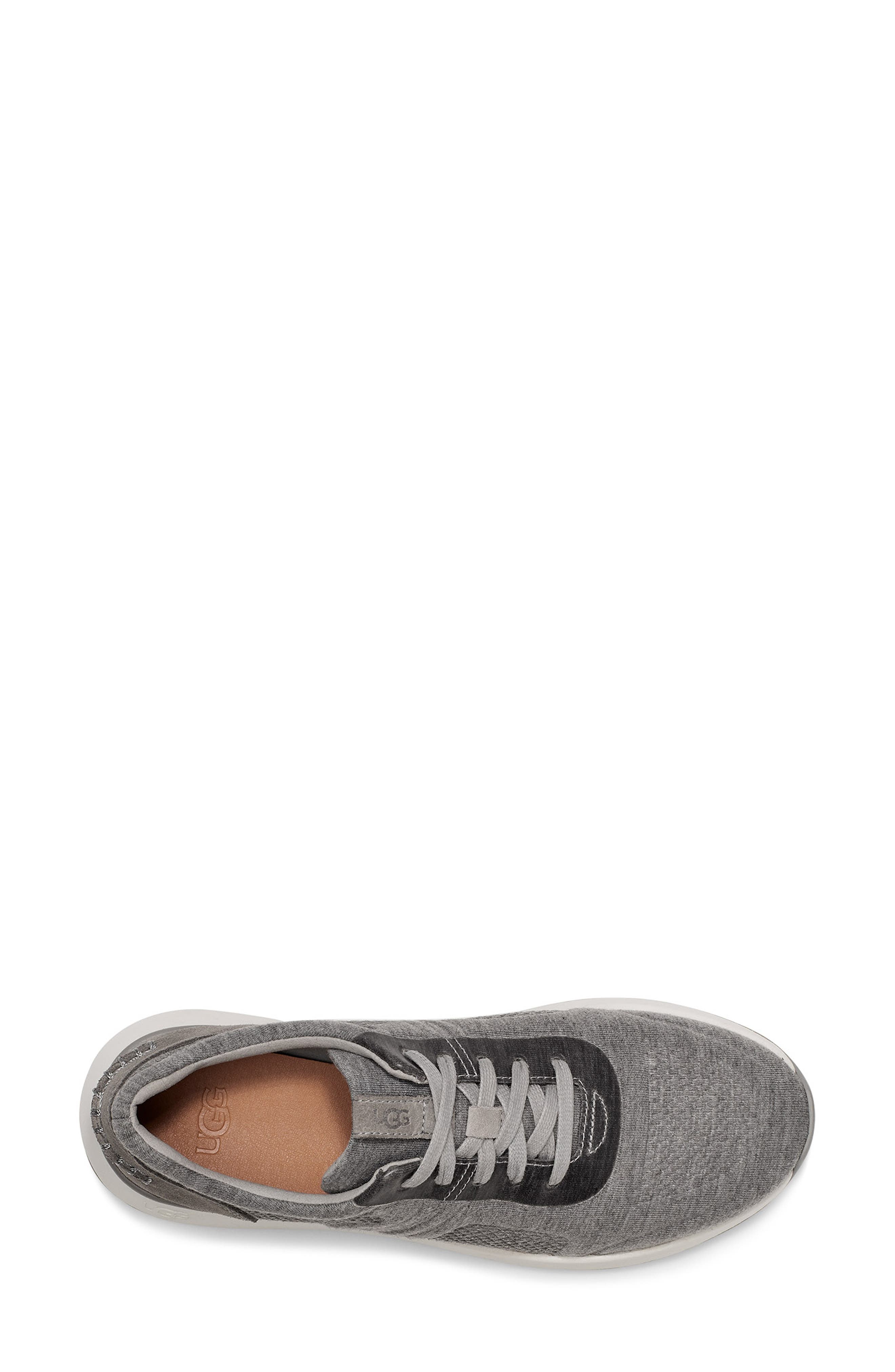 Adaleen Sneaker, Alternate, color, GREY JERSEY FABRIC