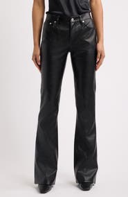 rag & bone Kinsley Low Rise Faux Leather Pants