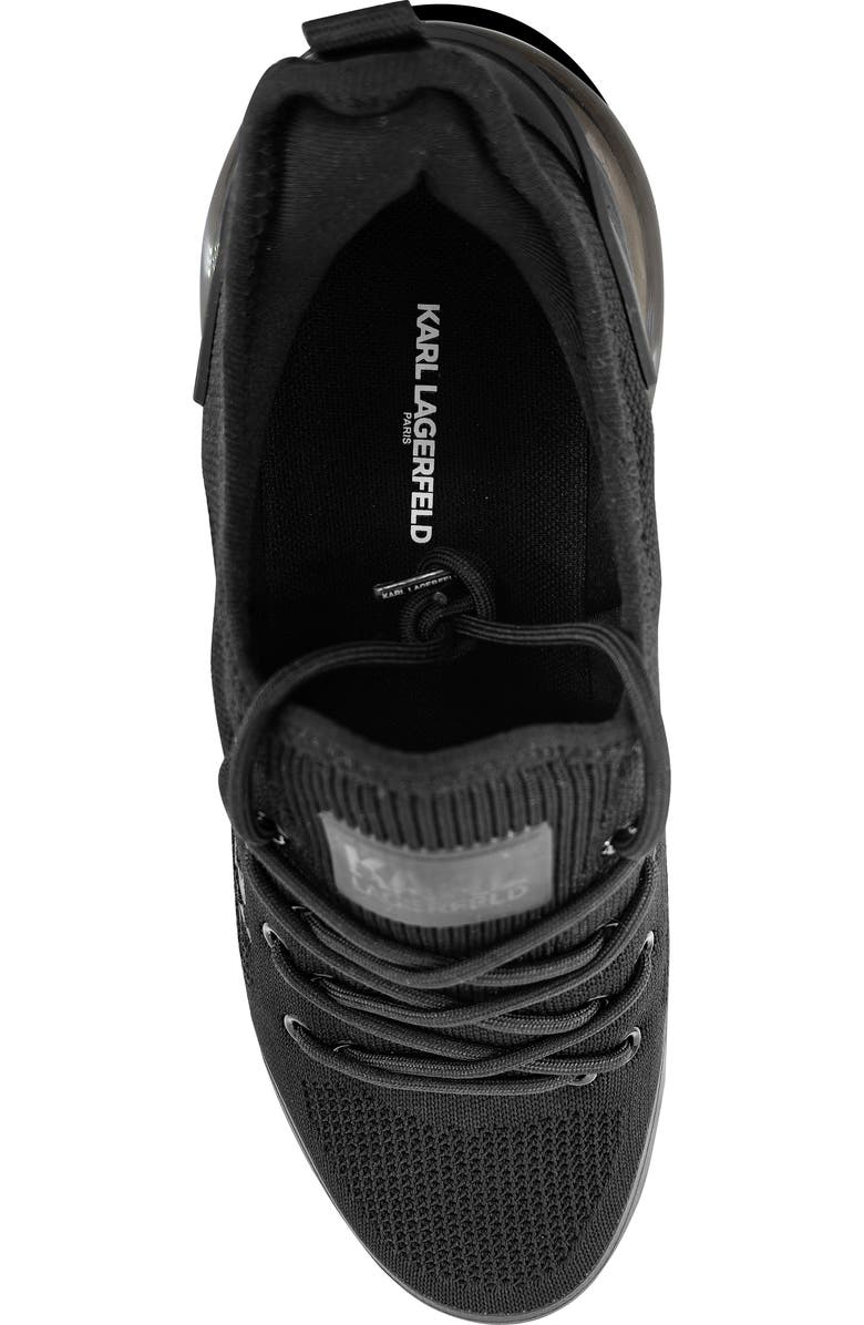 KARL LAGERFELD PARIS Germain Side Logo Knit Sneaker, Alternate, color, Black