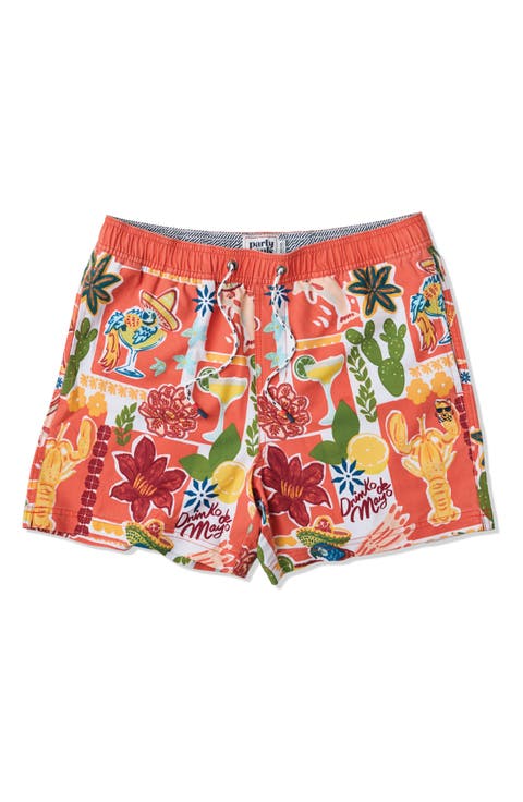 Drinko de Mayo Party Starter 5-Inch Swim Trunks