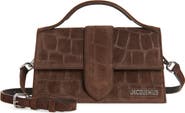 Jacquemus Le Grand Bambino Croc Embossed Suede Crossbody Bag