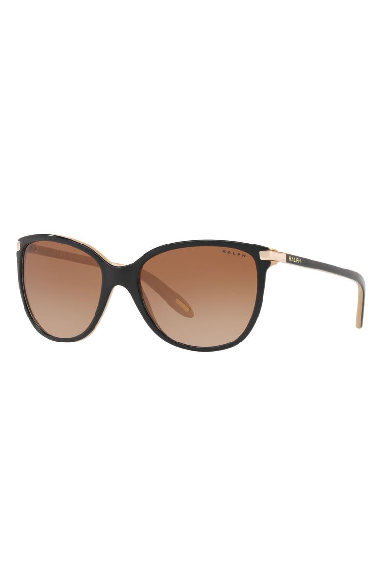 RALPH by Ralph Lauren 57mm Gradient Cat Eye Sunglasses, Alternate, color, 