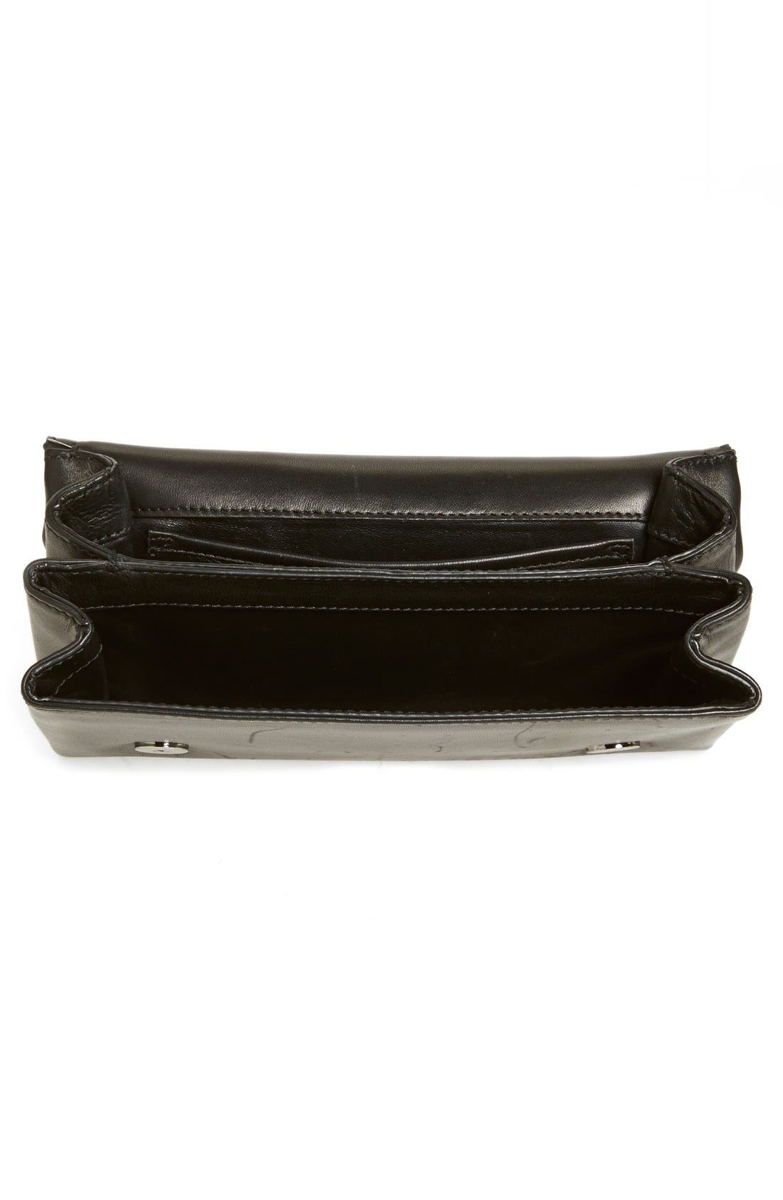 Valentino 'Noir Va Va Voom - Rockstud' Leather Shoulder Bag, Alternate, color, 