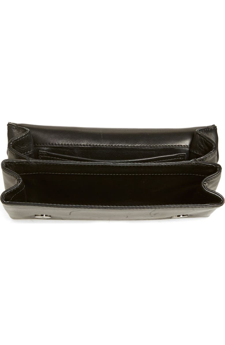 Valentino 'Noir Va Va Voom - Rockstud' Leather Shoulder Bag, Alternate, color,