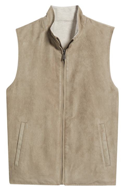 Reversible Faux Suede Vest