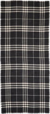 Burberry Giant Check Wool Scarf