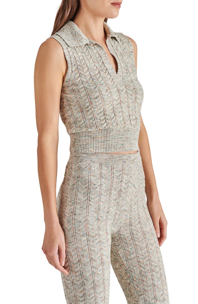 Steve Madden Amina Sleeveless Cotton Blend Sweater, Alternate, color, 