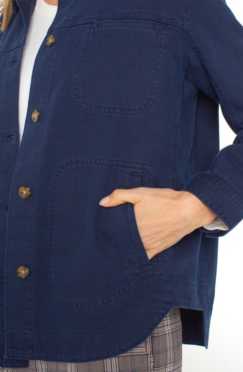 Liverpool Los Angeles Denim Shirt Jacket In Blue