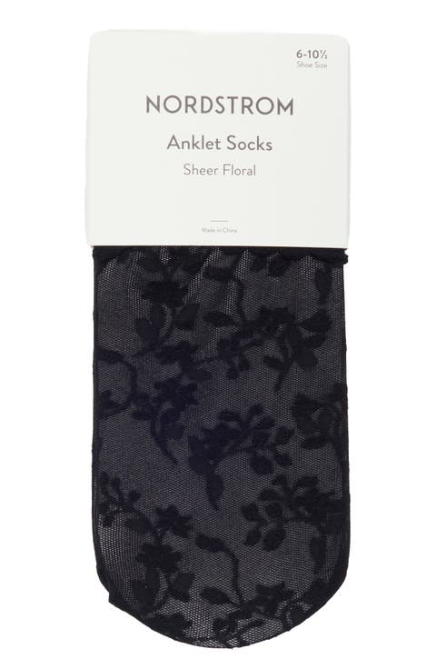 Sheer Lace Ankle Socks