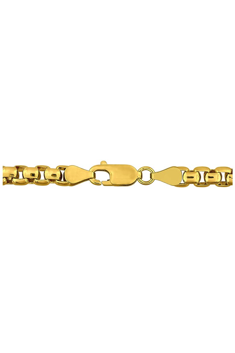 Box Link Chain Necklace, Alternate, color, GOLD