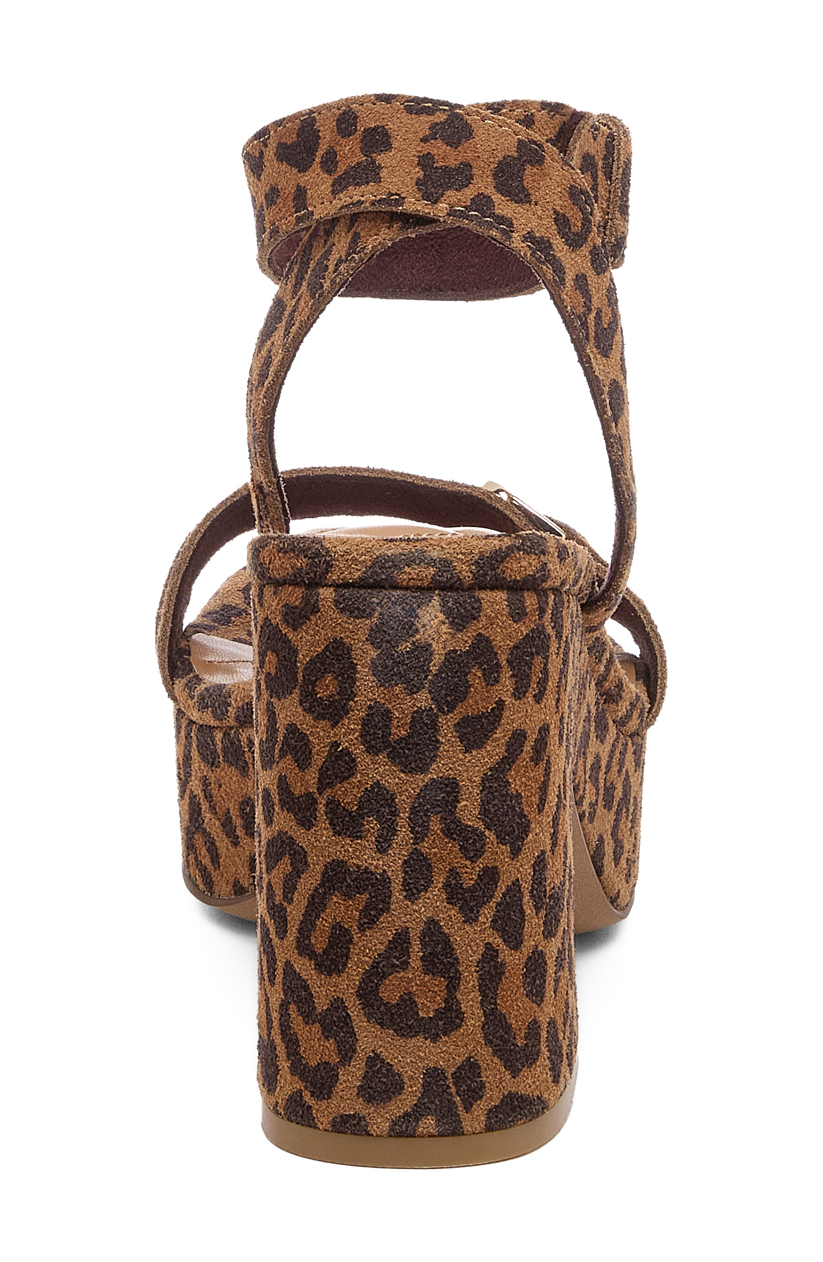 Wendy Ankle Strap Platform Sandal, Alternate, color, LEOPARD