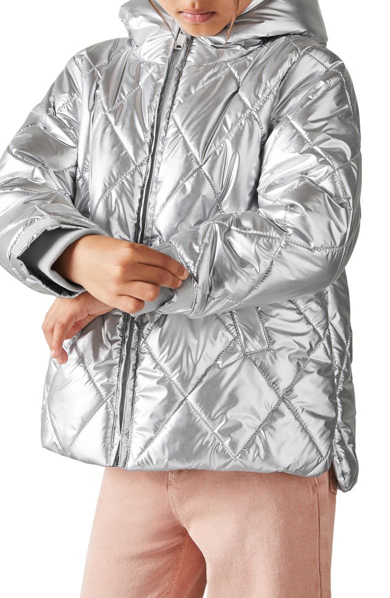 Reiss Kids' Jan Sr. Quilted Hooded Puffer Jacket, Alternate, color, 