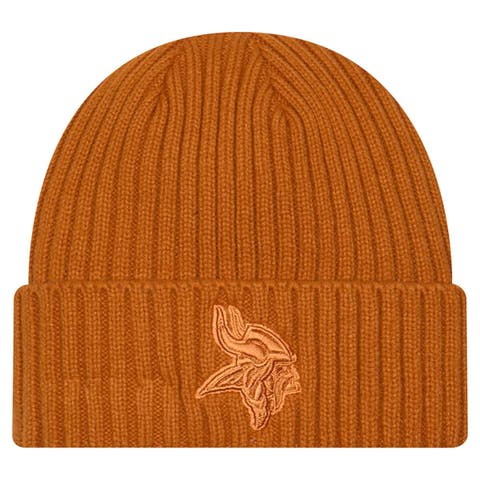 Men's New Era Brown Minnesota Vikings Color Pack Cuffed Knit Hat