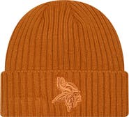 New Era Men's New Era Brown Minnesota Vikings Color Pack Cuffed Knit Hat