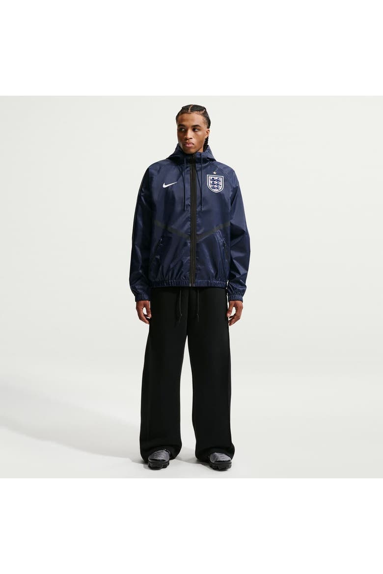 Men's Nike Navy England National Team 2026 Anthem Dri-FIT Full-Zip Hooded Jacket, Main, color, Navy