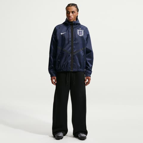 Men's Nike Navy England National Team 2026 Anthem Dri-FIT Full-Zip Hooded Jacket