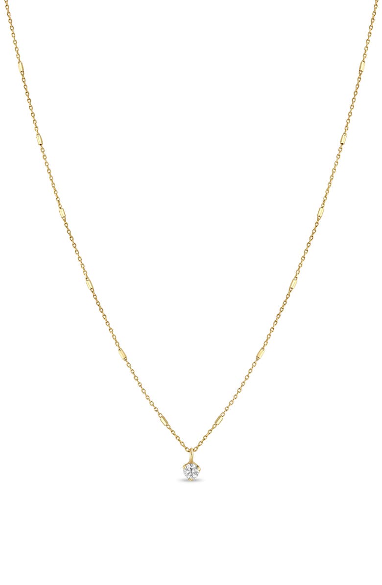 Zoë Chicco Diamond Pendant Necklace, Main, color, 