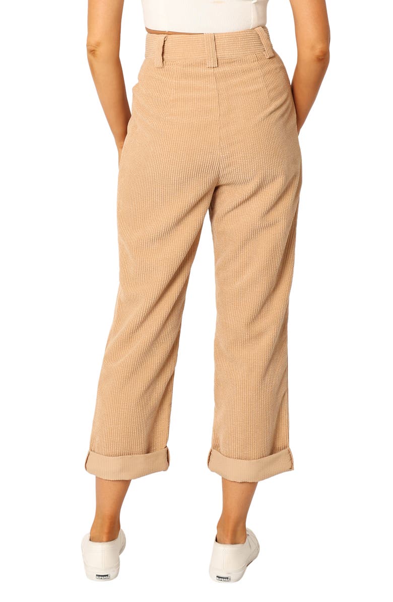 Petal & Pup Talaren Cuffed Corduroy Pants, Alternate, color, Beige