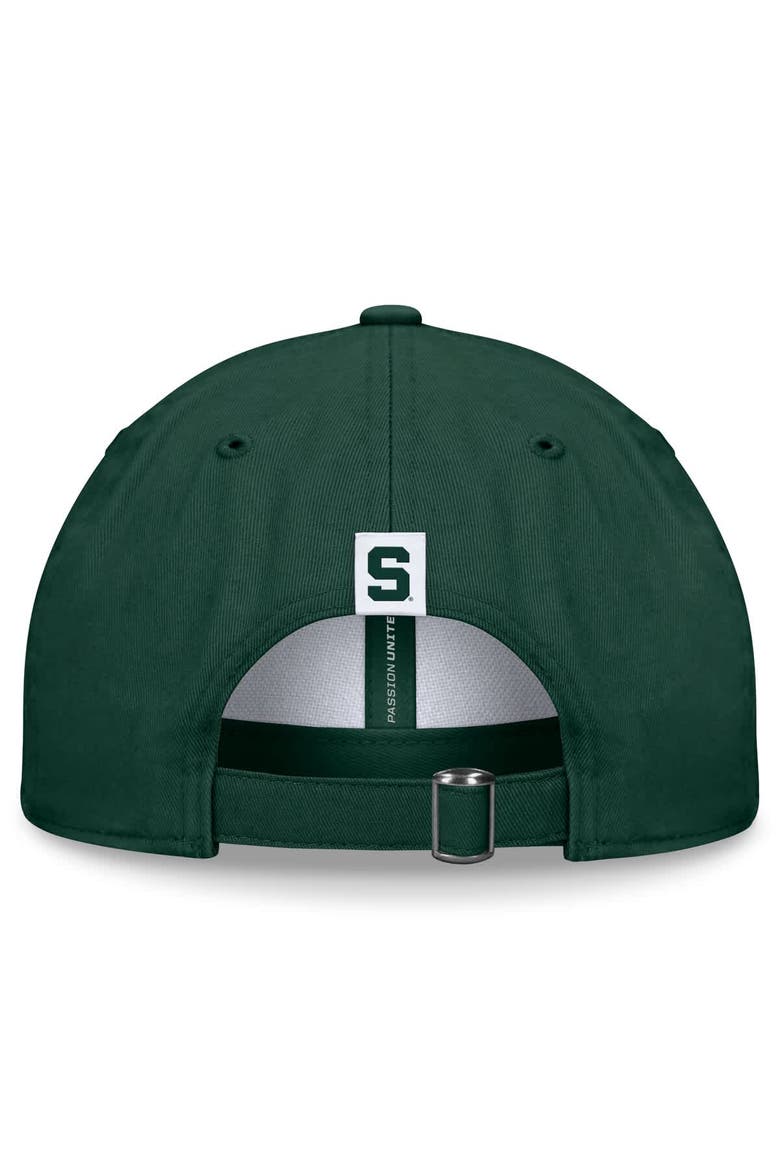 Men's Top of the World White/Green Michigan State Spartans Heritage Weston Adjustable Hat, Alternate, color, White