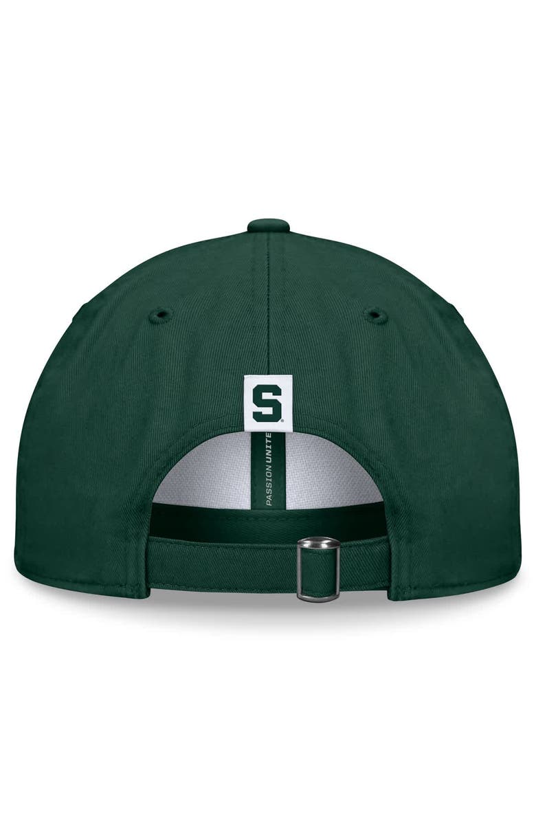 TOP OF THE WORLD Men's Top of the World White/Green Michigan State Spartans Heritage Weston Adjustable Hat, Alternate, color, White