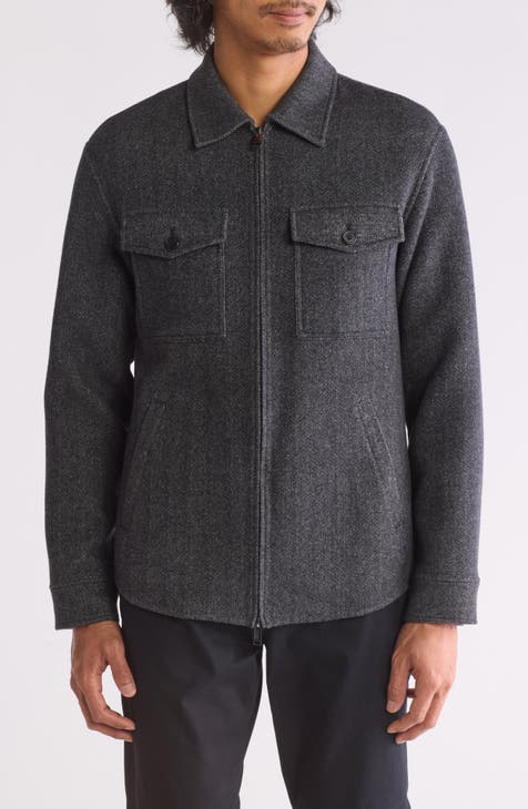 Vena Herringbone Wool & Cashmere Jacket