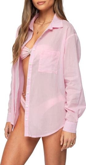 Kellen Oversize Cotton Button-Up Shirt