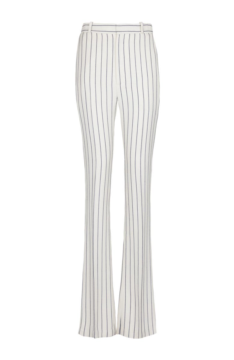 Balmain Straight-leg pinstripe trousers, Main, color, White