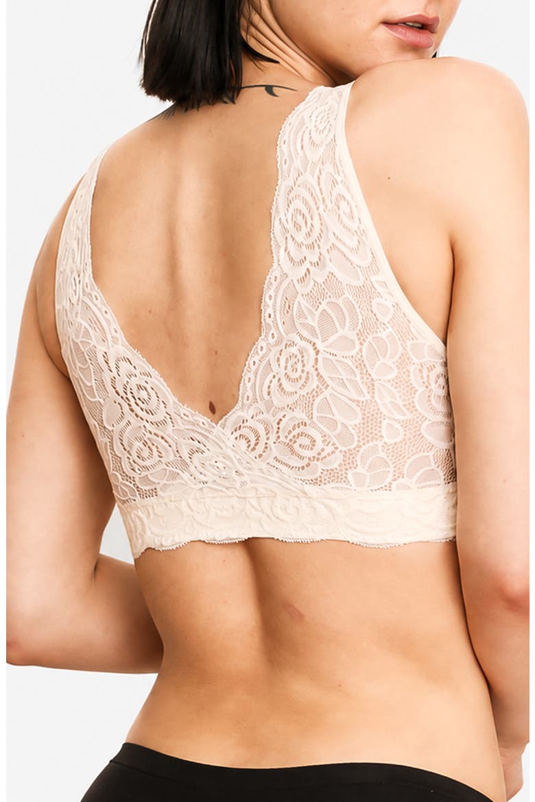 Hug Lace-Back Sports Bra, Alternate, color, Vanilla Ice