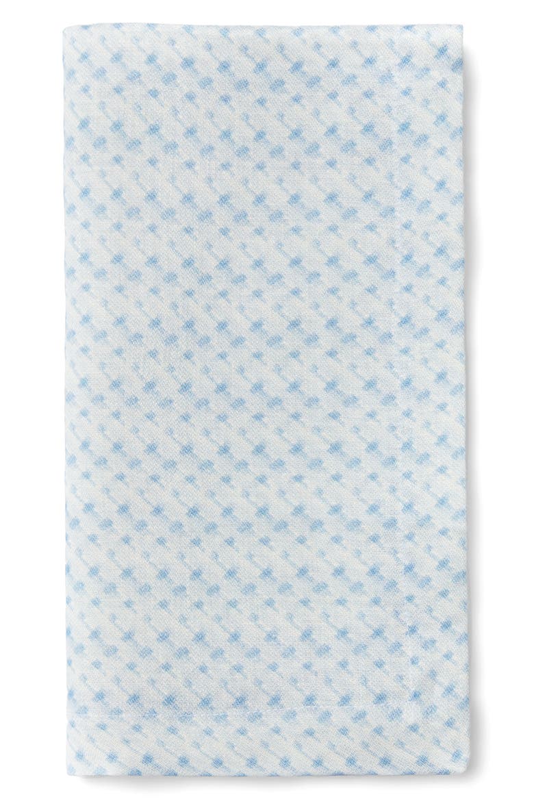 Abruzzo Set of 4 Linen Dinner Napkins, Main, color, BLUE