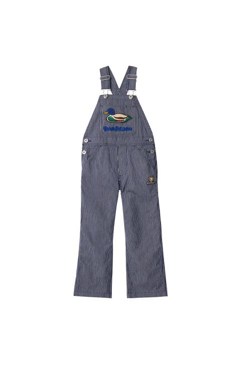 Striped Denim Dungarees