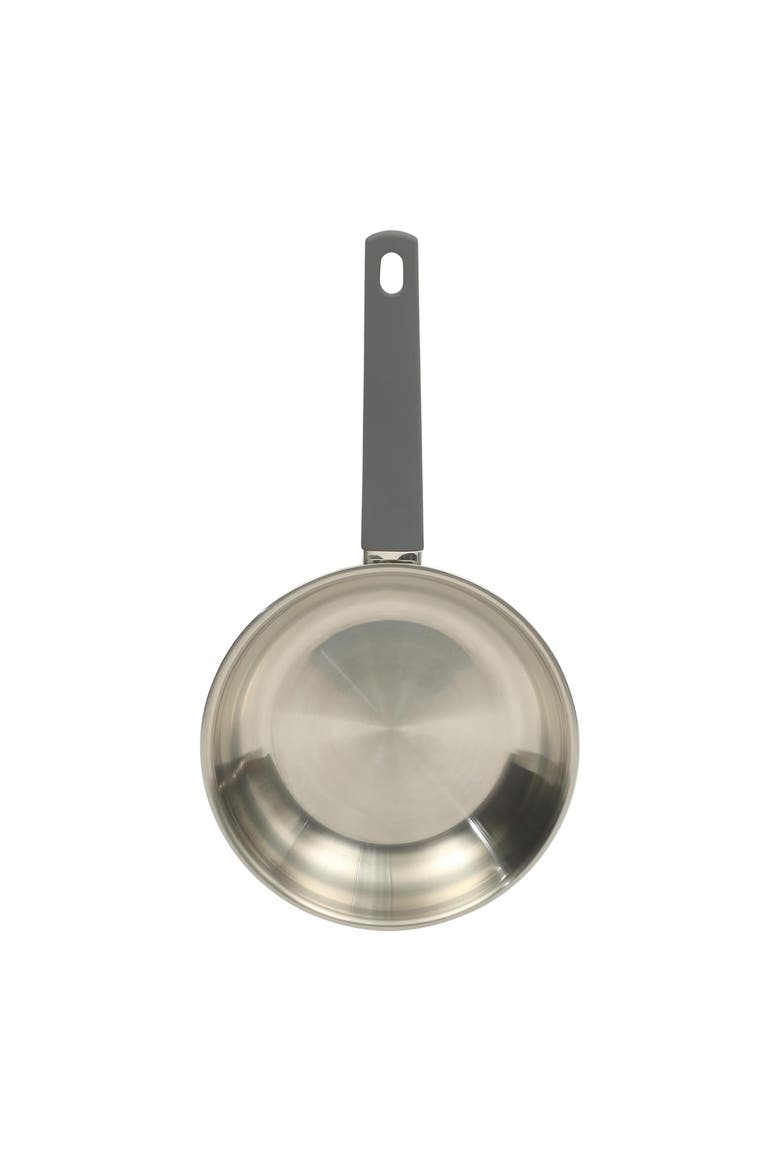 8 Inch Stainless Steel Frying Pan w/ Soft-Touch Handle, Alternate, color, Silver