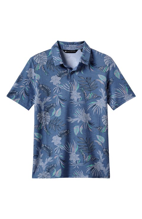 Kids' Featherweight Reservation Floral Polo