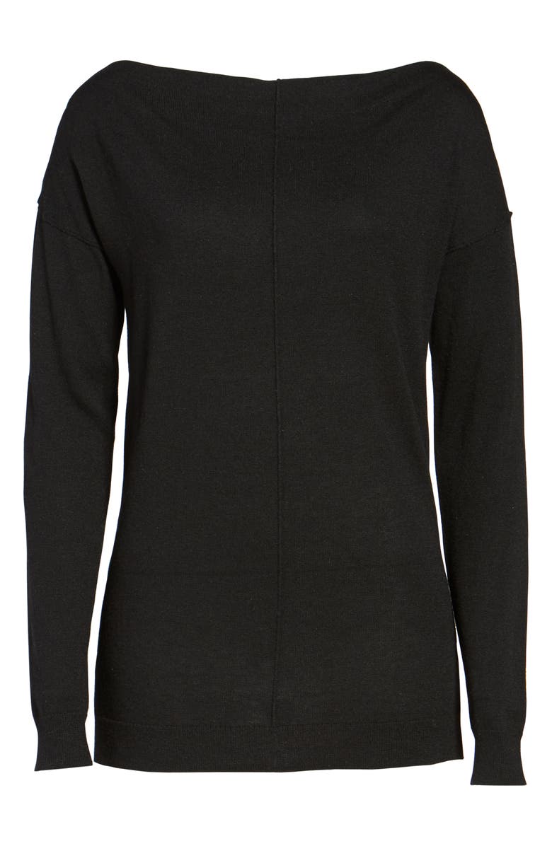 Trouvé Bateau Neck Sweater, Alternate, color,