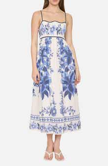 Blu Pepper Floral Empire Waist Midi Sundress
